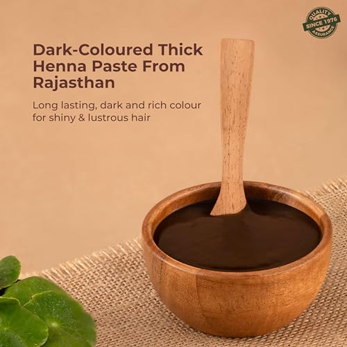 Image of Indus Valley Bio Organic Herbal Henna Ready to Apply Paste with Bhringraj & Shikakai Nourishment for Strong Hair (150 g)