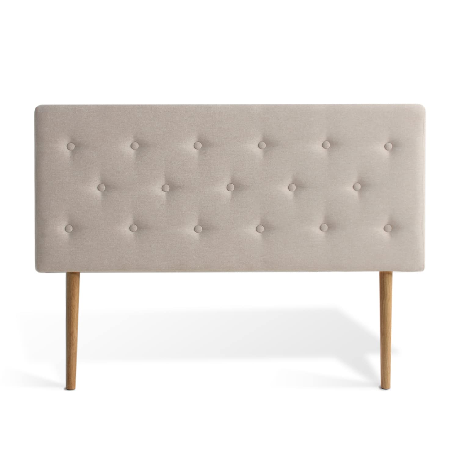 INTENSE DECO Tête de lit capitonnée Théa 140cm Tissu Beige