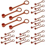 30 Pack Rubber Blow Off Caps,Fire Suppression Nozzles – Grease Caps Kit for Off and Systems Blow Tools & Home Improvement (Orange)