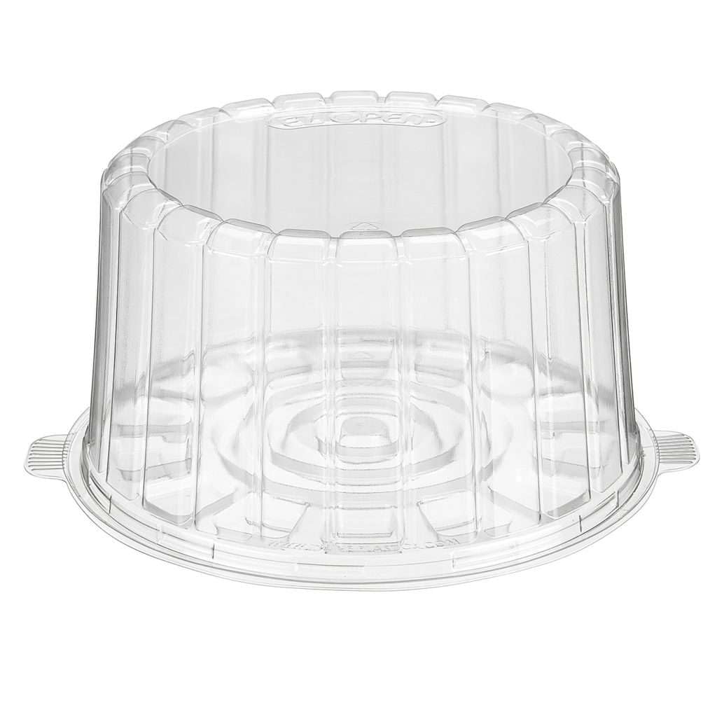 Inline Plastics Essentials Cake Container & Lid Combo by Glownary – 123.0 ounces, Plastic, clear, Pack of 100, Model 1007CL