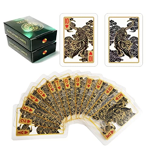 Vovcig 2 Deck Mini Playing Cards, Playing Cards Waterproof Poker Cards Game Poker For Teens Adults #TOP21