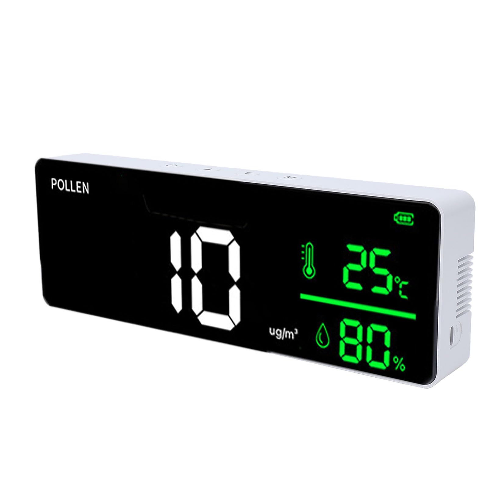 Jeffergarden Medidor de Temperatura y Humedad ABS Montaje en Pared