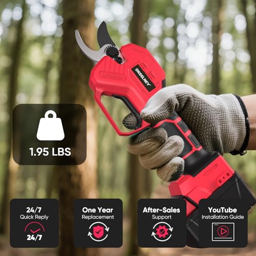 Image of Electric Pruning Shears for Milwaukee M18 Battery, Cuts up to 1.4 Inches