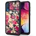 BEANLI Samsung A50 Case, Fashion Floral Design Drop Protection Hybrid Dual Layer Armor Protective Case Cover for Girls and Women Rose Flowers
