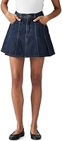 Levi's Women's Pleated Mini Skirt - 100% Cotton Mid-Rise Flattering Tailored Pleats for Casual Polish