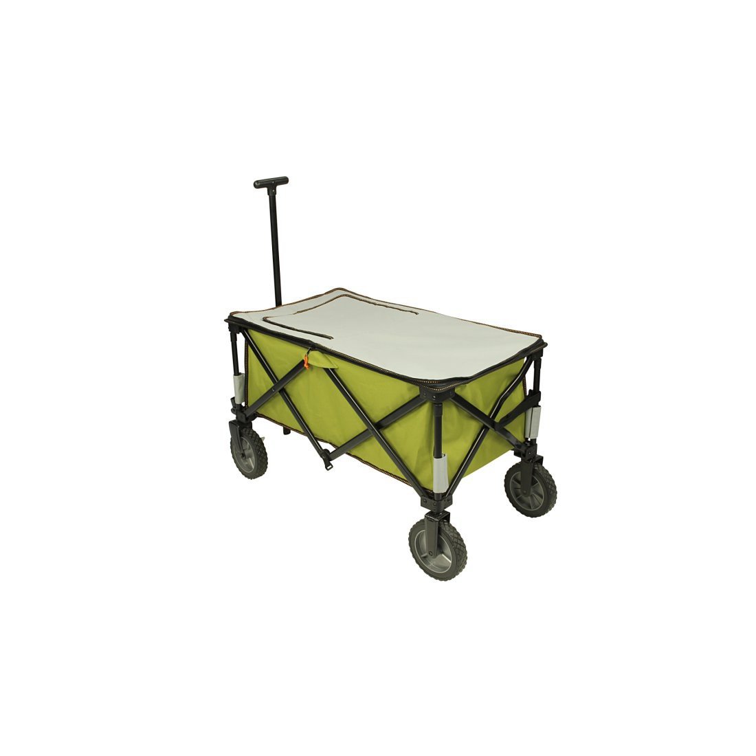 10T Cooler Trolley XL - Faltbarer Bollerwagen mit 65L Kühlfach für Strand, Camping - Handwagen mit robuster Stabilität und Leichter Manövrierbarkeit