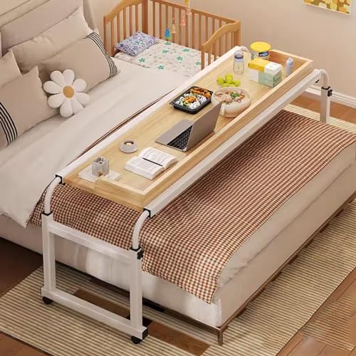 Table de lit réglable en hauteur et en largeur pour maison et hôpital