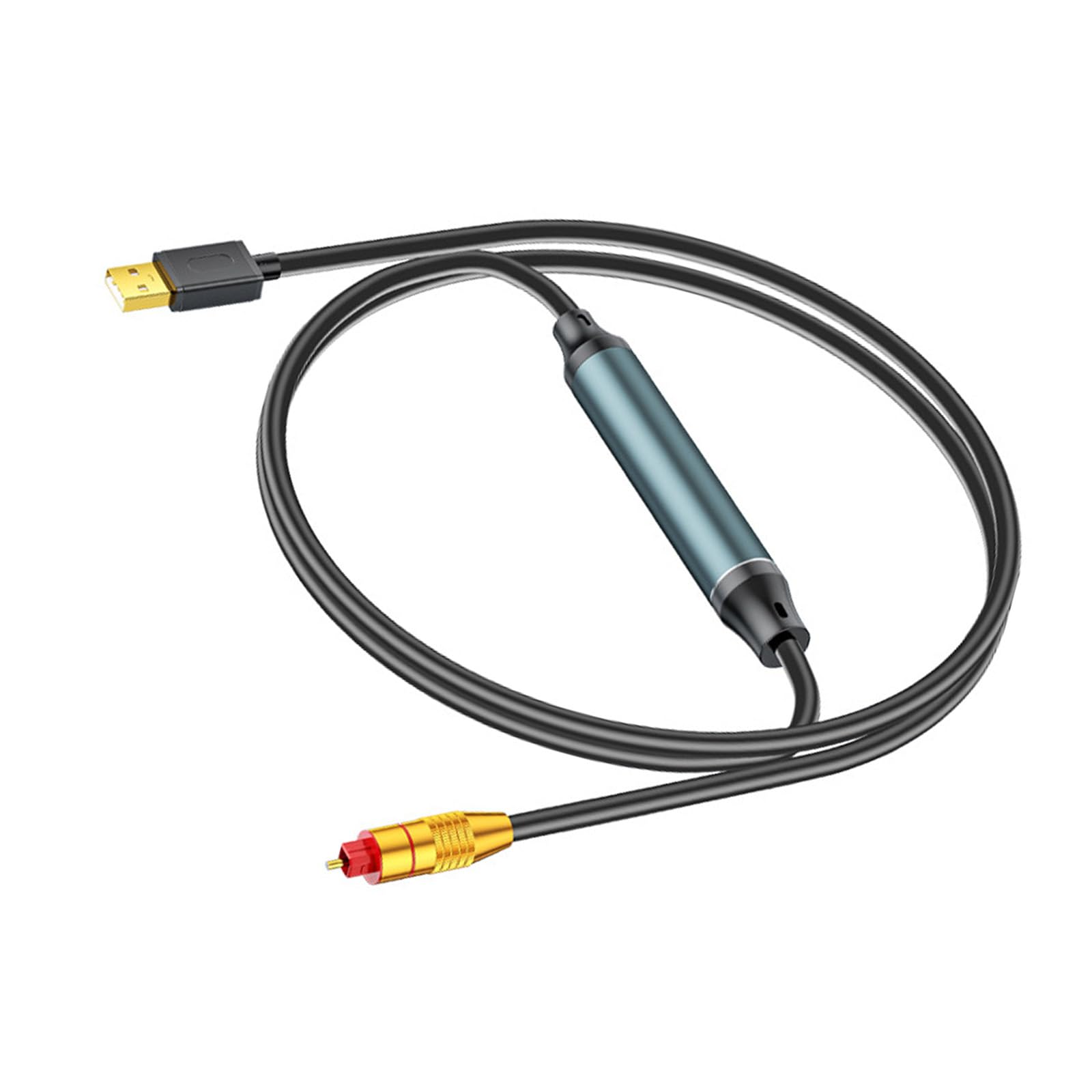 USB to Optical Sound Adapter USB to SPDIF Digital Converters for TVs and Computer with 5.1 Channel Stereo Output