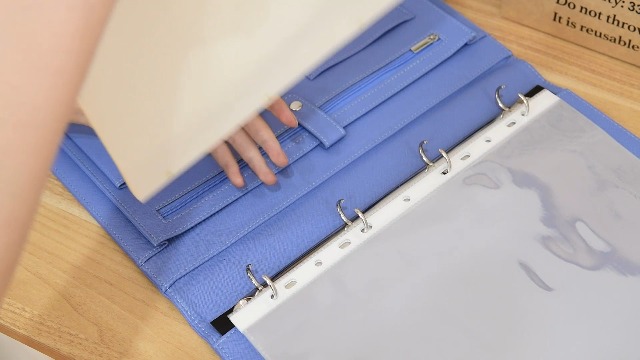 Portadocumenti A4 Con 4 Anelli Wonderpool - Raccoglitore Rimovibile, Tasca Con Zip, Portapenne - Rosa