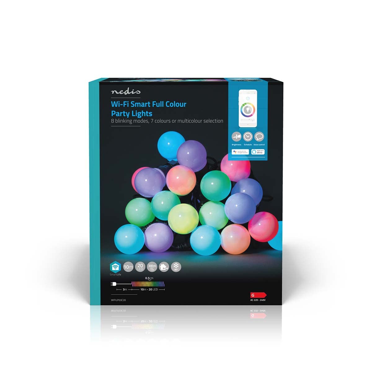 Nedis SmartLife Dekorative LED Wi-Fi Android™ / IOS