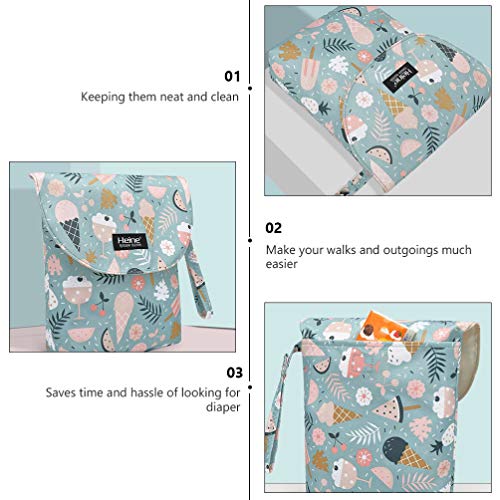 STOBOK Organizador de Fraldas de Bebê Bolsa de Armazenamento de Fraldas Pendurada Reutilizável Bolsa