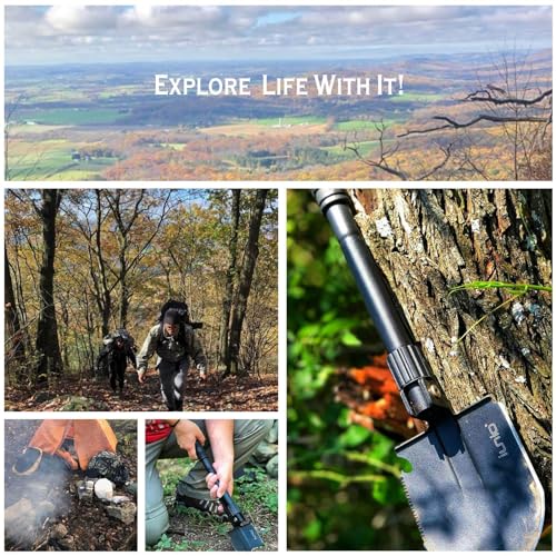 iunio Folding Survival Shovel