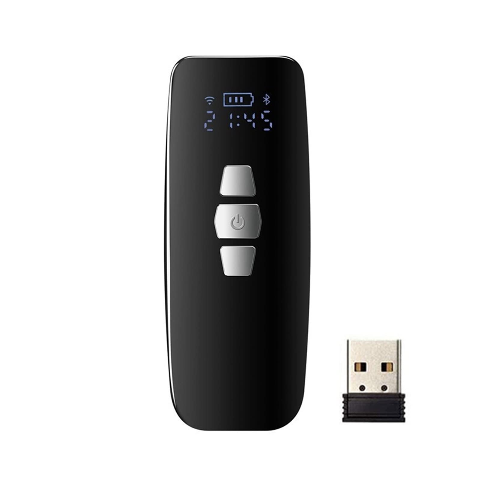LNHHG Barcode Scanner Bluetooth+2.4G Wireless+USB Wired 1D Barcode For Tablet Mini Size, Light And Portable.(1D)