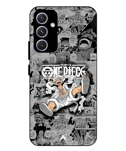 Image of Premium Anime 2 Case for Samsung Galaxy A55 (Glossy Finish) Soft-Touch Metal TPU Back Cover, Shockproof, Designer, Aesthetic Mobile Phone Case