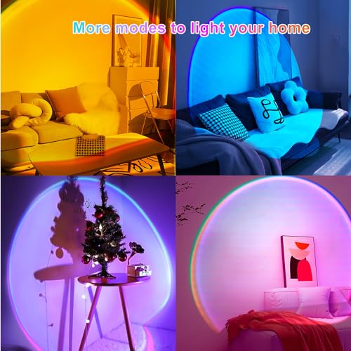Sunset Lamp Projector with APP and Button Control, Multicolor Changing Projection Light Sunlight Lamp for Bedroom, Photography, Party, Tiktok Live, Room Decor - Image 5