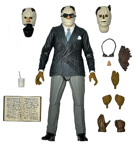 Figura del Hombre Invisible NECA de 18cm para coleccionistas de cine de terror clásico