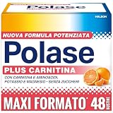 Polase Plus Carnitina, Per Stanchezza e Fatica Fisica, Formula con Carnitina e Aminoacidi, (48 bustine)