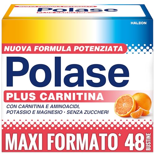 Polase Plus Carnitina Integratore Stanchezza e Fatica Fisica 48 Bustine