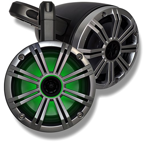 KICKER Black Wake Tower System with Silver 6.5