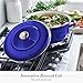 Merten & Storck 3.7QT & 5.5QT Dutch Ovens with Lids, 4 Piece Cookware Set, European Crafted Enameled Iron Stockpot, Induction & All Cooktops, Braising, Stews, Roasting, Slow Cooking, Sourdough, Cobalt Blue