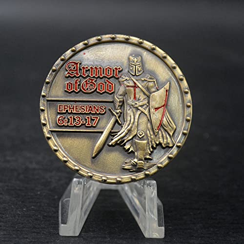 Moneda con diseño Armadura de Dios 3D miniatura 6
