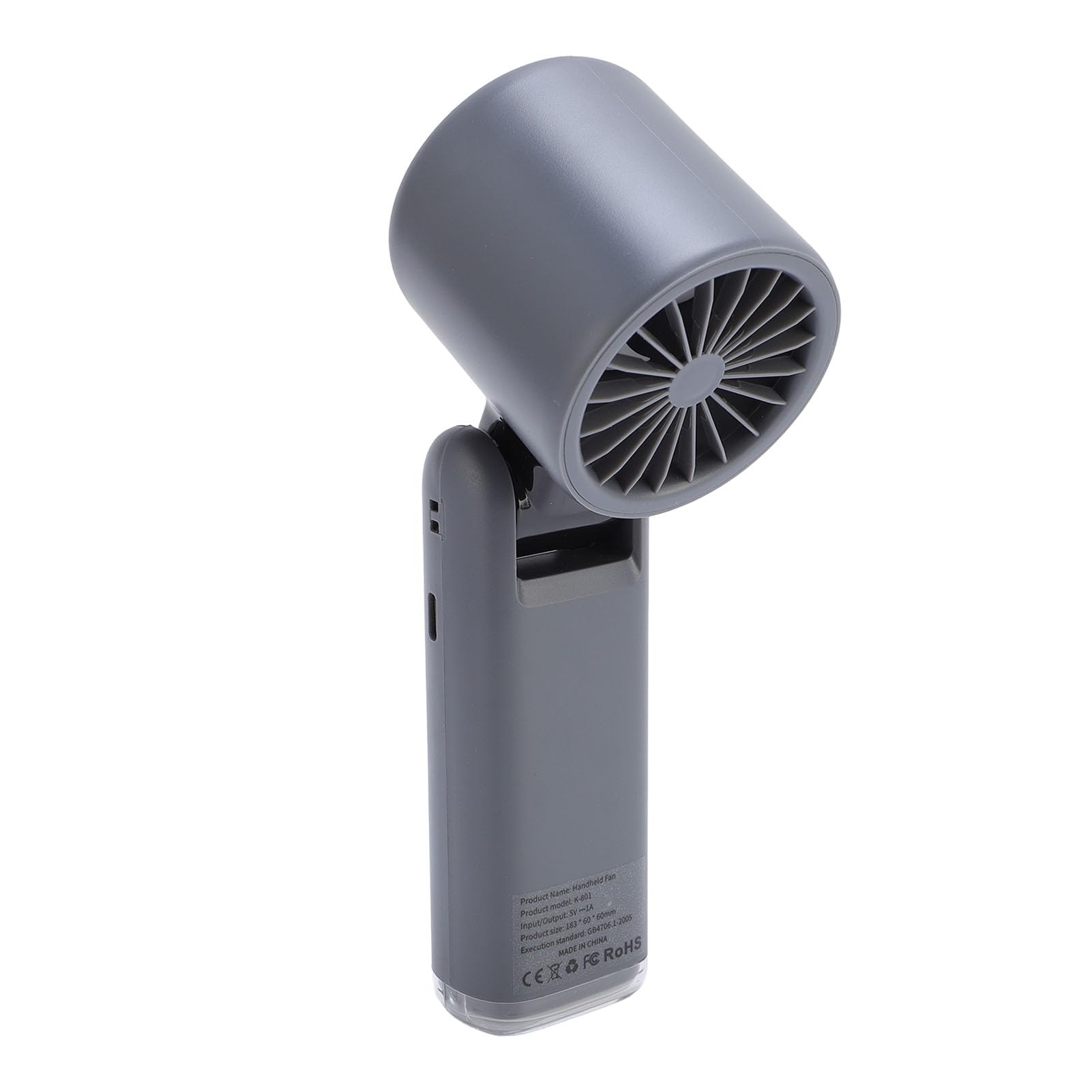 Fan Portatile Portatile, Ventola di Raffreddamento Portatile Tascabile Pieghevole con Display Digitale, Mini Ventilatori Ricaricabili USB Fan Personali per Donne Che Viaggiano