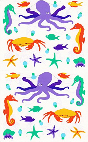 Mrs. Grossman's Giant Stickers - Sea Creatures - Octopus, Seahorse - 2 Strips supplier:stuffgirl04