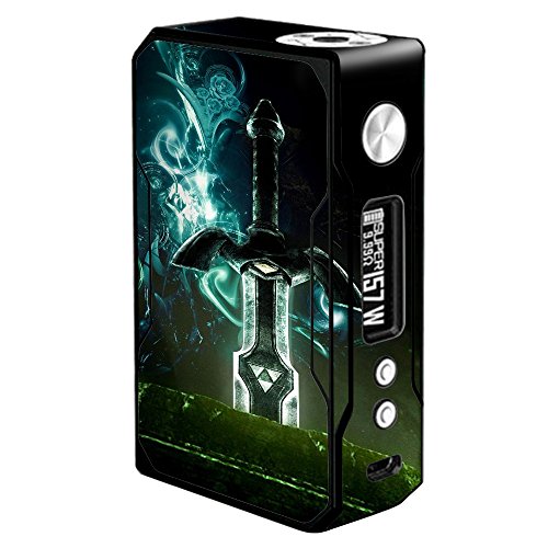 Skin Decal Vinyl Wrap Voopoo Drag 157W TC Resin/Reg. Vape Mod Stickers Skins Cover/Master Sword Design
