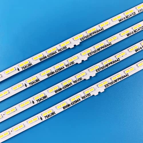 PANMILED 4 Pieces LED Backlight Strips for Samsung 75'' TV 75AU8000 UN75AU7000FXZA UN75AU8000FXZA UN75AU8000BXZA S1A8-750SM0-R0 - Thumbnail 3