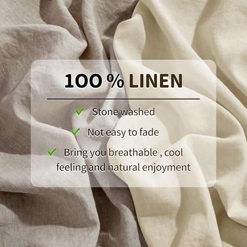 The 11 Best Bed Sheets for Hot Sleepers: My Real-World Testing Results (From a Woman Who's Been There) 13 LBRO2M 100% Linen Sheet Set 16' Deep Pocket King Size,Bed Sheets 4 Piece Sets,Solid Color Natural Flax Bed Sheets Soft Breathable Bedding, All Season (King, Beige)