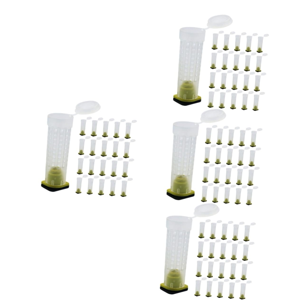Garneck 4 Set Copertura Per Allevamento Api Protezione Bee Cage Con Design Ventilato Attrezzatura Per Apicoltura E Facile Da Utilizzare Per Apicoltori E Allevamento Delle Api 40 Pezzi * 4