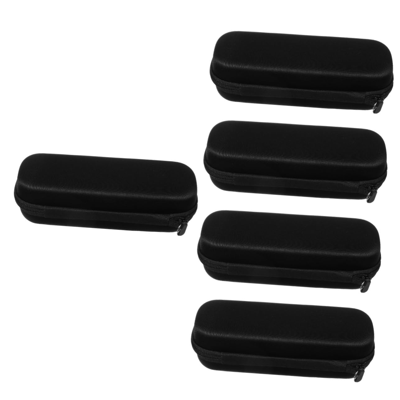 BESTYASH 5 Piezas Porta cepillos de portavoz de Poseedor Bolsa de Viaje para cepillos de Funda Protectora para Cepillo de eléctrico Eva Negro