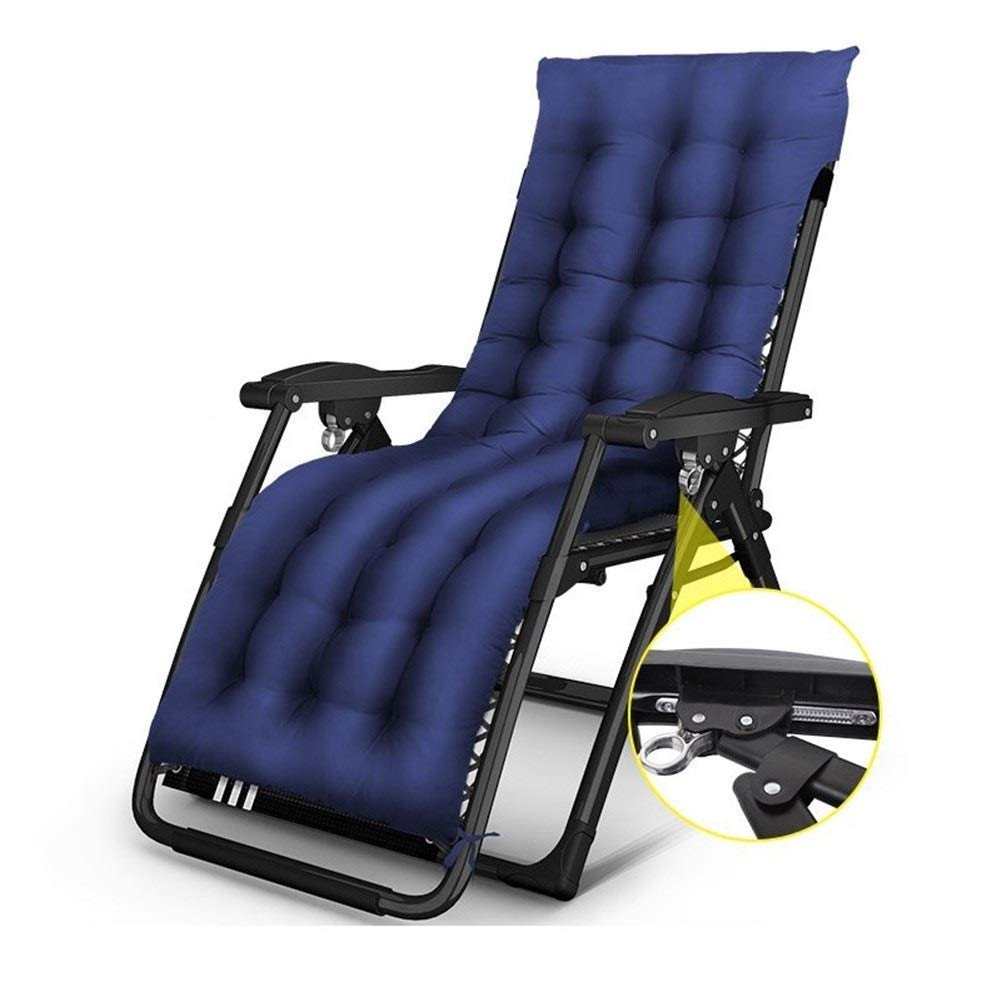 Chaise longue inclinable patio et camping fauteuil relax de plage avec oreiller nuque