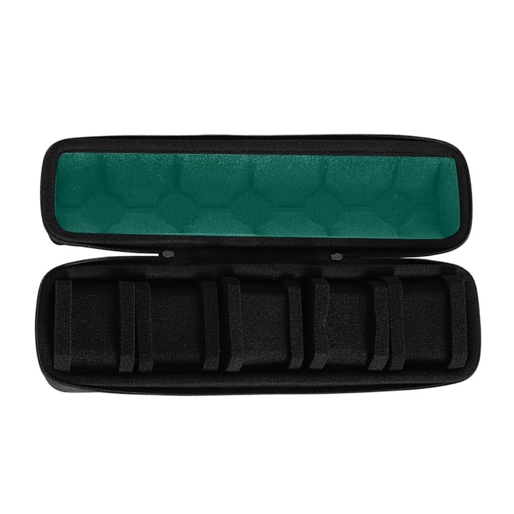 GMBYLBY Portable Watch Storage Case Organizers Secure Zippered 5 Slot Box Pouches For Smartwatch Jewelry Small Items