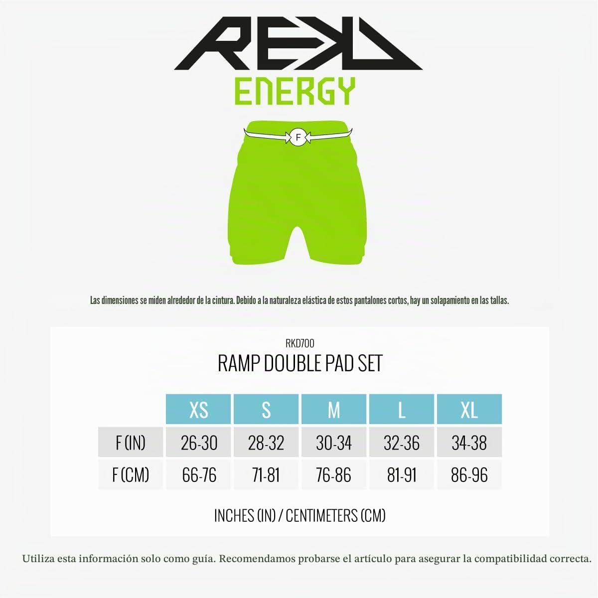 Rekd Energy Impact Shorts - Pantalón Corto Unisex Adulto