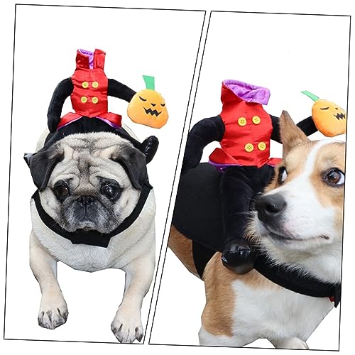 Disfraz Halloween para perro diseño calabaza cosplay miniatura 7