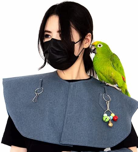 Parrot Anti-Scratch Bird Poop Shoulder Protector Birds Anklet Toys, Multi-Functional