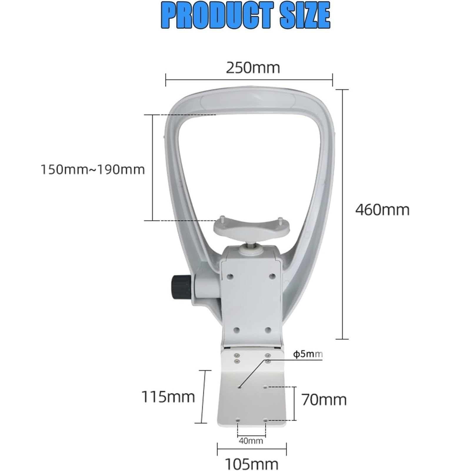 MRKU Supporto di Sollevamento Ottico per Allenamento della Vista, Supporto con manopola di Regolazione dell'altezza per Negozi di Ottica e Centri di Cura della Vista