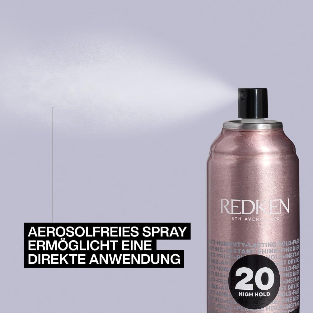 Redken | Aerosolfreies Haarspray gegen Frizz für alle Haartypen, Langanhaltend & schnelltrocknend, Anti-Feuchtigkeit, Anti-Frizz Haarspray, 1 x 250 ml