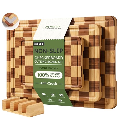 Set de 3 Tablas de Cortar de Bambú Cuadradas miniatura 1
