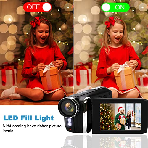 Video-Camera-Camcorder-for-Kids-Full-HD-1080P-30FPS-360MP-Digital-Cameras-Recorder-for-YouTube-TikTok-28-Inch-270-Degree-Rotation-Screen-Vlogging-Camcorders-for-Teens-Children-Beginners