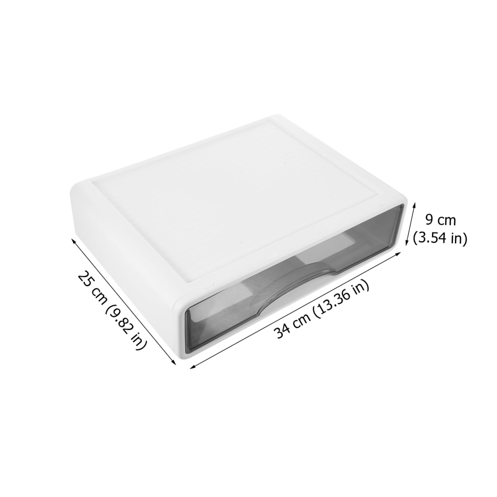 Caja de Almacenamiento de Plástico Cajones para Oficina y Tocador, Diseño Pequeño Tipo Cajón, Capacidad Grande y Estructura Resistente para Organizar Maquillaje y Objetos