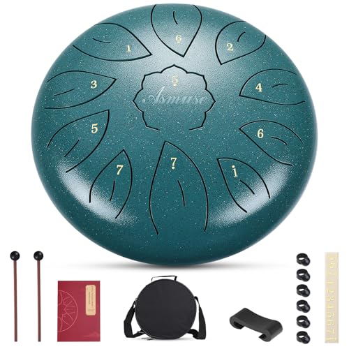 Asmuse Zungentrommel,10 Zoll 11-Ton C-Dur Steel Tongue Drum...