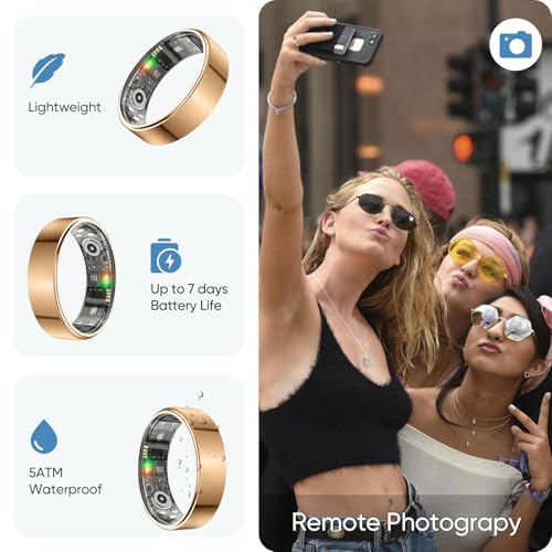 Image of BENIO Smart Ring Health & Fitness Tracker Rose Gold 7