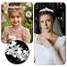 Diadem Hochzeit, Krone Kristall Tiara Abschlussball Crown Braut Stirnband Diadem Crown für Mädchen Abschlussball Geburtstag Hochzeit Party (Silber)