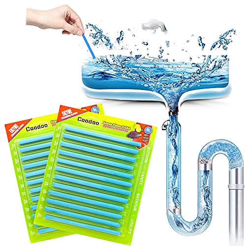 Toilet Cleaner Drain Sticks Sink Deodorizer(24 Pack), Bathroom Toilet Tank Cleaner, Organic Enzyme Automatic Drain Cleaner, No Pungent Smell, Unscent