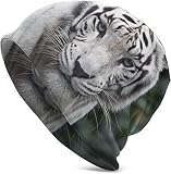 AOOEDM White Tiger Slouchy Beanie Cap Sombrero de Punto para Hombres Mujeres Fisherman Beanie Hat Skull Cap Hat Unisex Gift