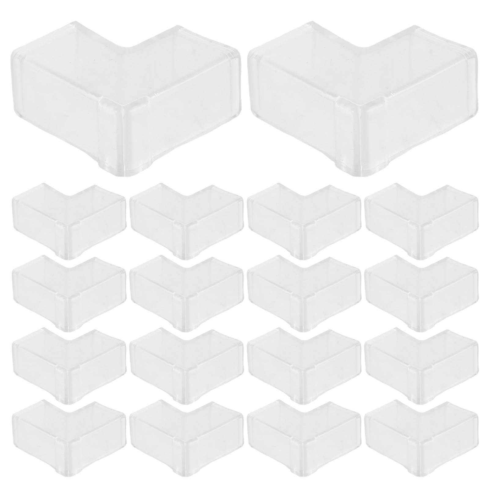Protections d'angle pour aquariums en verre de 8 mm Yardenfun en plastique, lot de 100