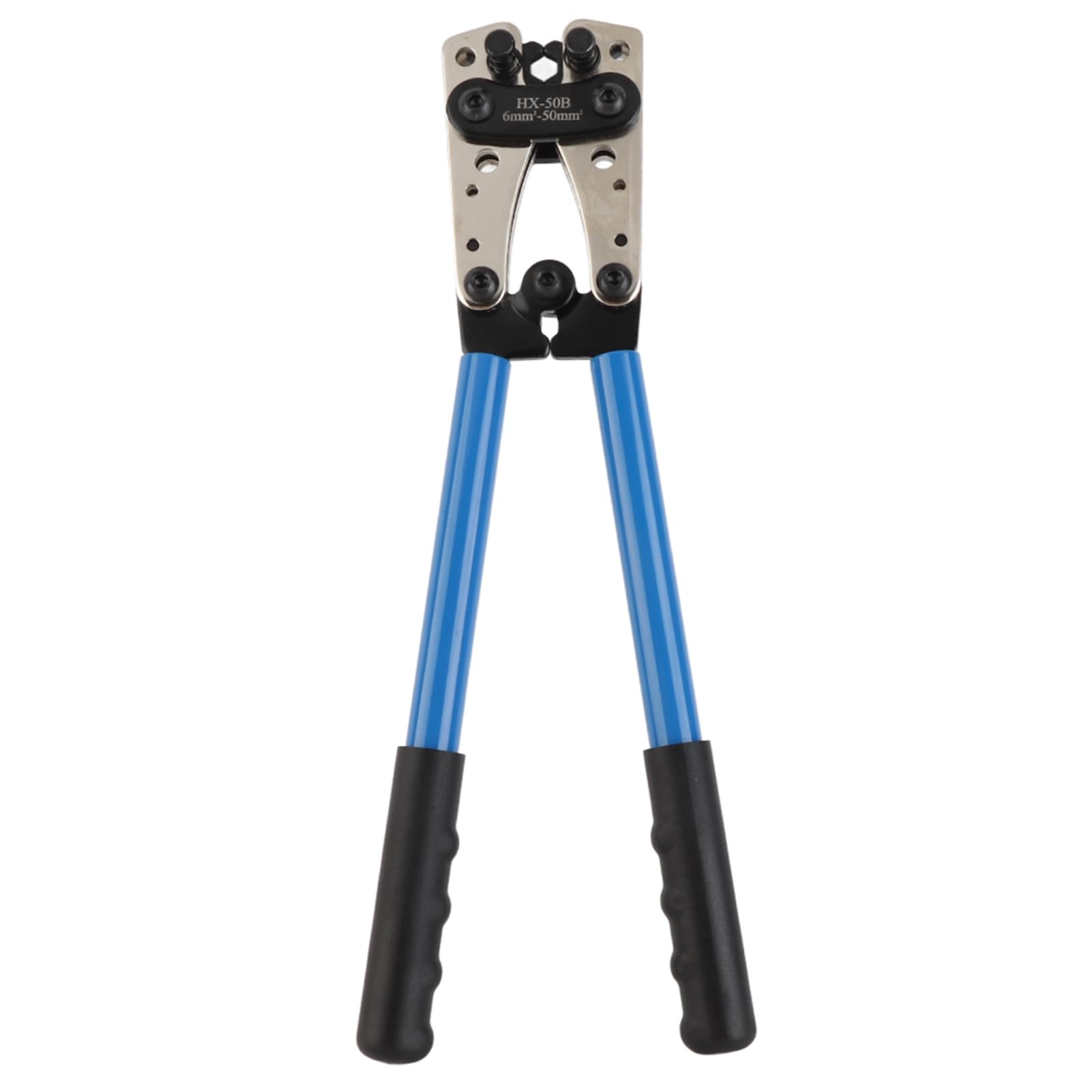 GOTOTOP Pinza Crimpatrice Professionale, 6-50 mm², Crimpatrice Esagonale per Cavi Batteria, Blu