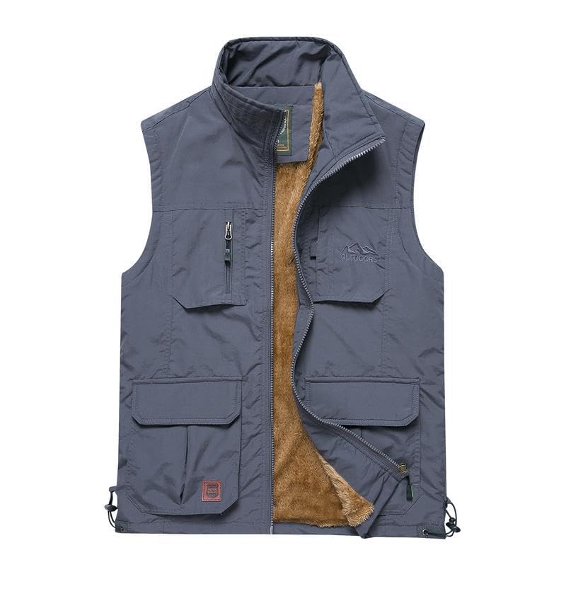 Image of Hbufnha Mens Lightweight Vest Work Travel Safari Sport Jacket Padded Puffer Vest